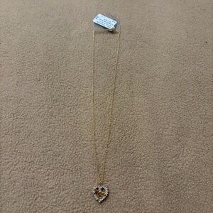 Gold Heart Mom Pendant Necklace